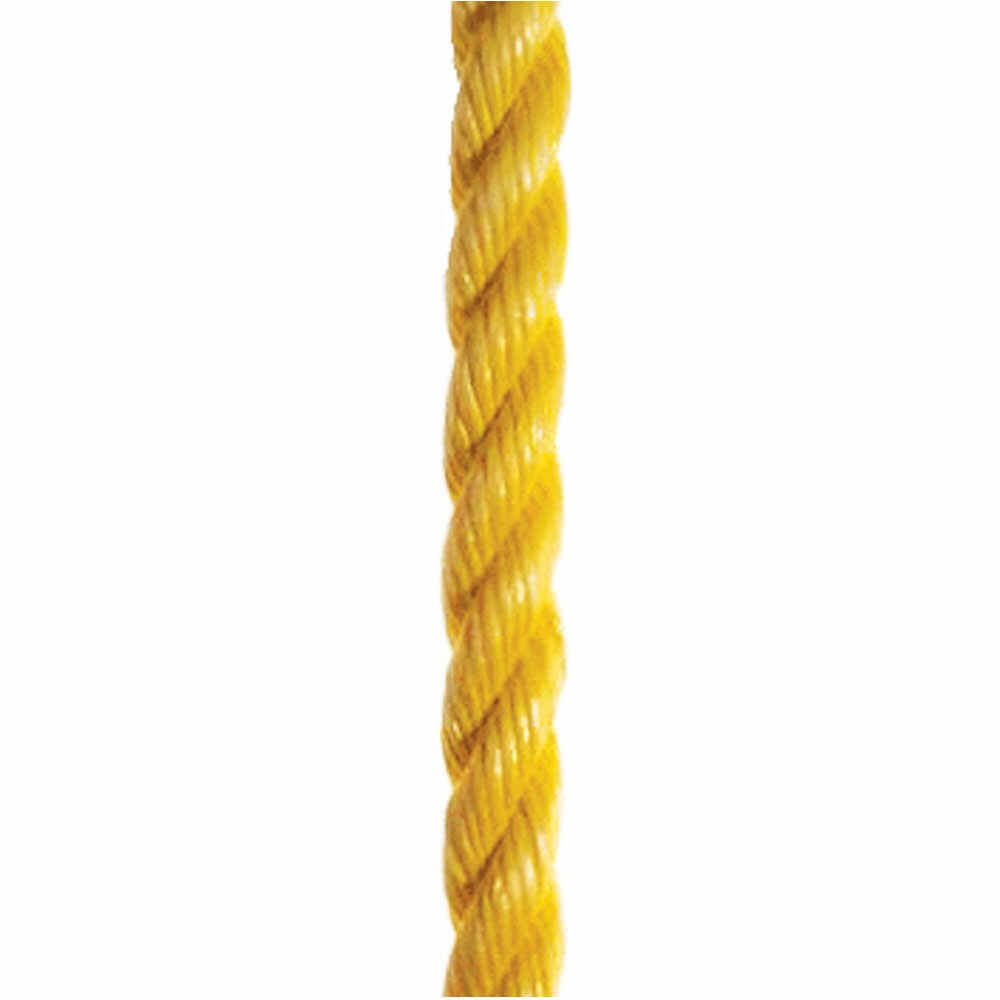 Yellow Twisted Braid Polypropylene Rope Spool Polypro